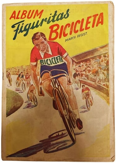 1949 Album Figuritas Bicicleta Rare Vintage Sports Card album from Argentina