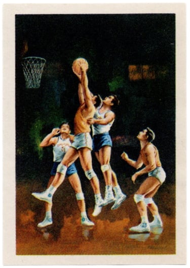 1964 Nestle Milo Olimpico Album #198 1936 Basketball Olympics card