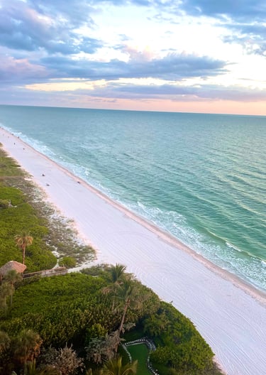 Pink and Aqua Ocean Photo to Download