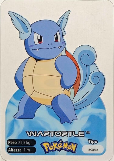 8 Wartortle lamincards spécial édition