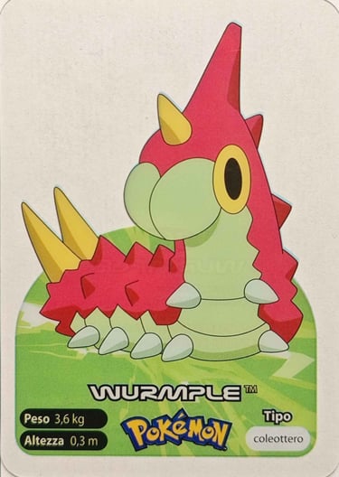 265 Wurmple Lamincards spécial édition