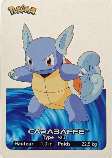 8 Carabaffe Lamincards Pokémon série 1