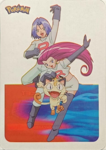 8 Team Rocket Lamncards Pokémon série 3