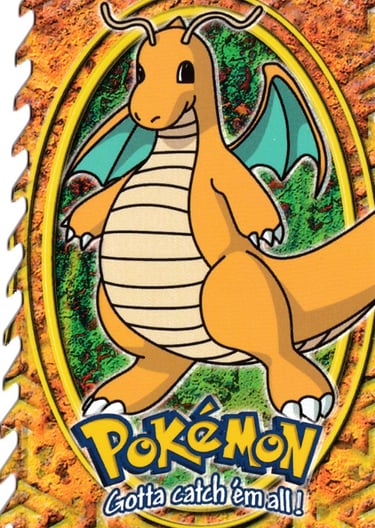 E12 of E12 Dragonite Topps Pokémon The First Movie Die Cut