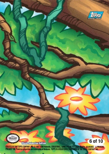 Stickers 6 of 10 Topps Pokémon The Movie 2000 back