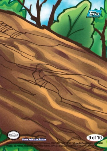 Stickers 9 of 10 Topps Pokémon The Movie 2000 back