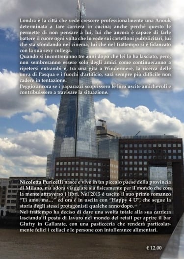 L'edificio Shard fa da sfondo alla sinossi del libro e la biografia dell'autrice