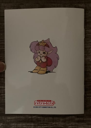Retro-Bit NES Manual Backside