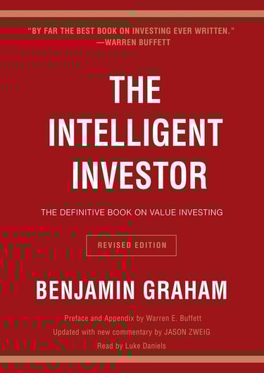 The Intelligent Investor cover, classic guide to value investing principles.