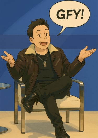 Musk saying "GFY!"