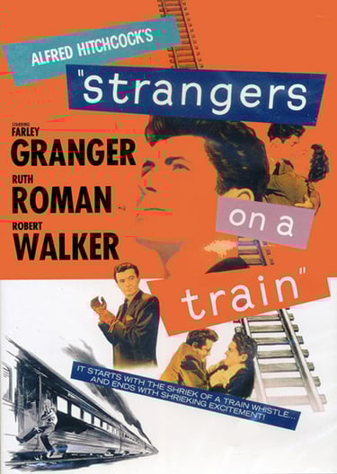 Movie cover and link: Strangers on a Train, Hitchcock