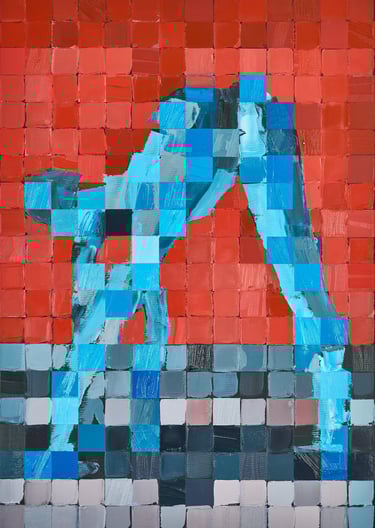 Zwart Vierkantje Schilderij van kunstenaar Henk Tieten