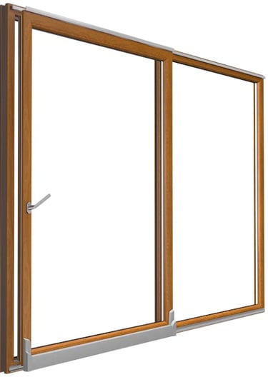 stumdomas balkono langas