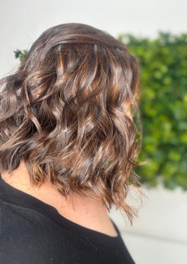 Bob con ondas caramelo