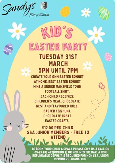 SSA Jnr Easter Party - 31 March