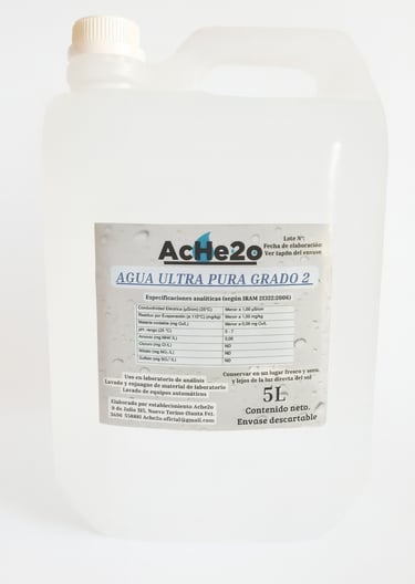 Bidón de agua por 5 litros descartable
