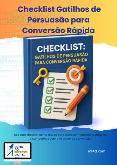 Checklist: Gatilhos de Persuasão para Conversão Rápida livro azul 