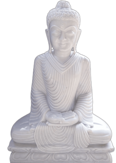 Marble Sitting Buddha Statue, Lord Buddha