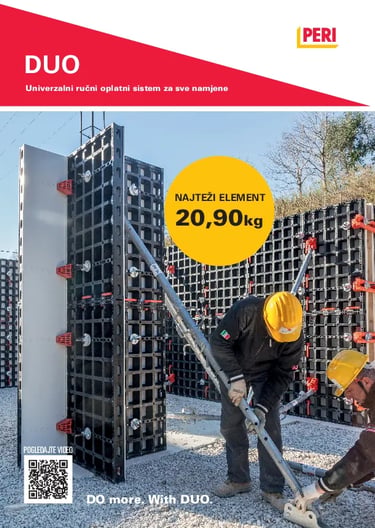 Grafički dizajn i priprema A4 promotivnih letaka za PERI