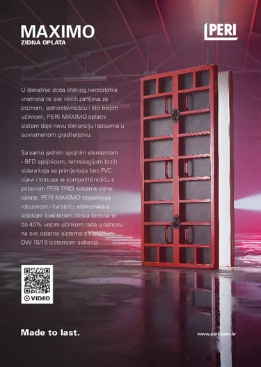 Grafički dizajn i priprema A4 promotivnih letaka za PERI
