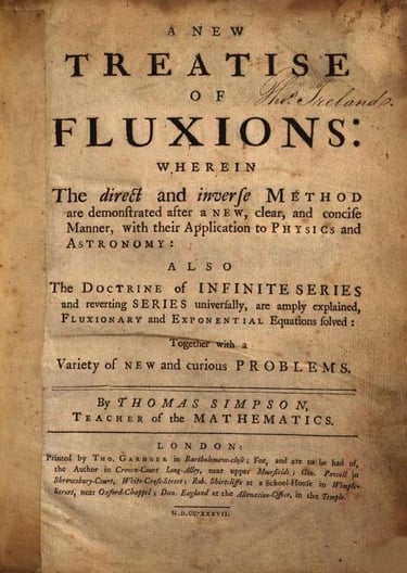 A New Treatise of Fluxions (1737)