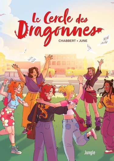 Première de couverture de la BD Le Cercle des Dragonnes d'Ingrid Chabbert et June