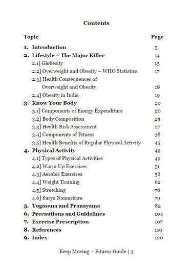 Keep Moving - a complete Fitness Guide