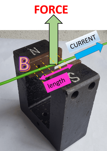 The motor effect labelled