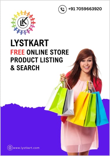 Lystkart Free Online store product listing and Search