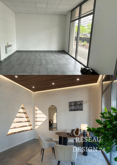 Projet rénovation boutique optique Annecy
