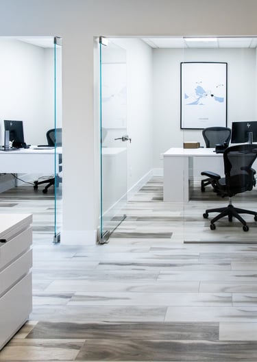 Modern office build-out renovation South Florida