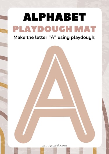 pre-writing practice using play dough