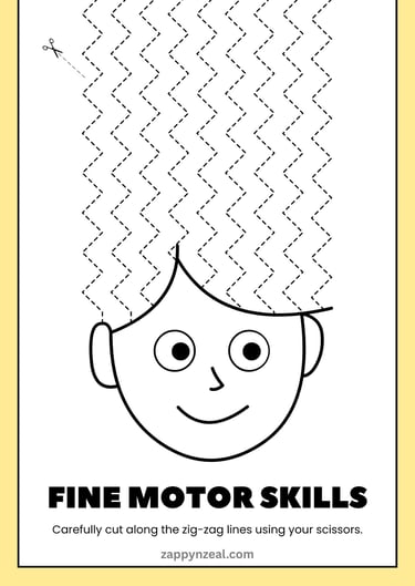 scissor skills worksheets printable books