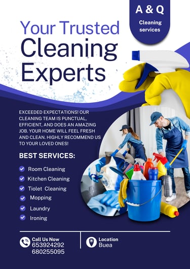 A & Q cleaning servce banner