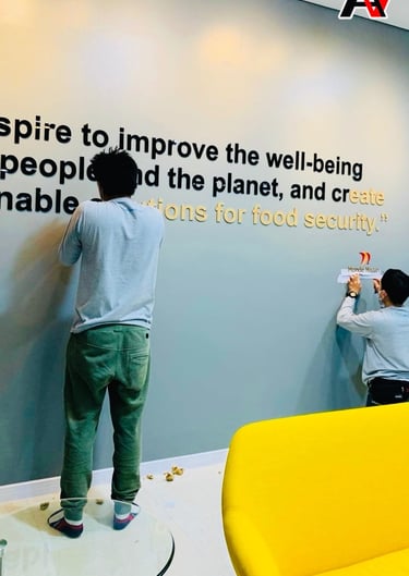 alt="Acrylic letter installation solutions in the Philippines"