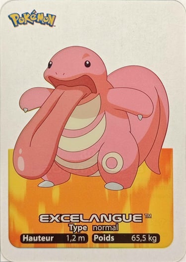 108 Excelangue Lamincards Pokémon série 1