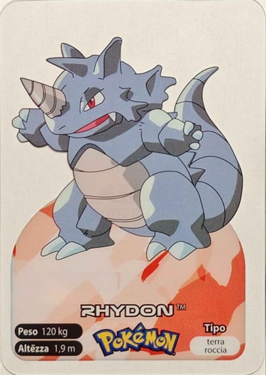 112 Rhydon lamincards spécial édition