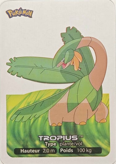 118 Tropius Lamincards Pokémon série 3