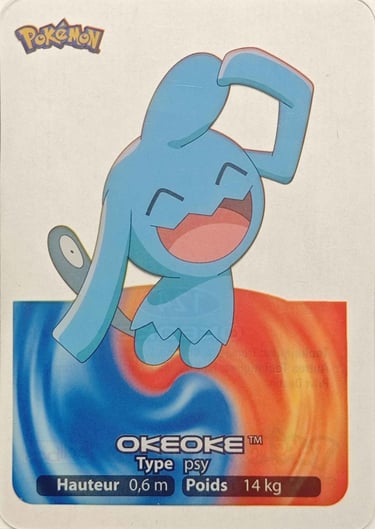 124 okeoke Lamincards Pokémon série 3