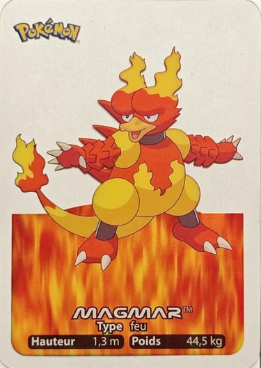126 Magmar Lamincards Pokémon série 1