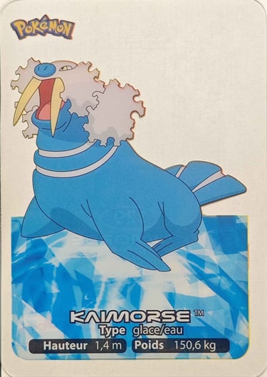 129 Kaimorse Lamincards Pokémon série 3