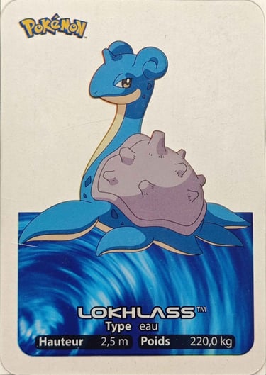 131 Lokhlass Lamincards Pokémon série 1