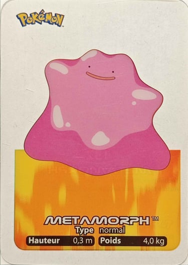 132 Metamorph Lamincards Pokémon série 1