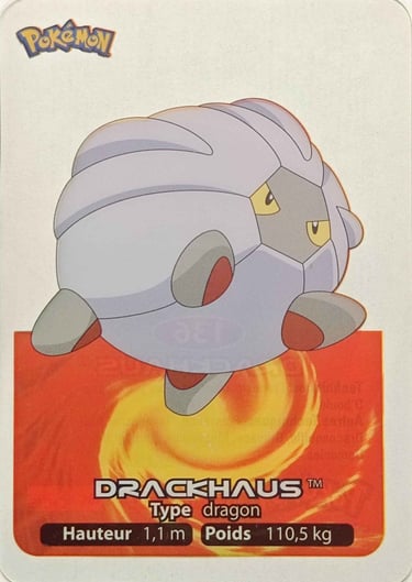 136 Drackhaus Lamincards Pokémon série 3