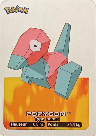 137 Porygon Lamincards Pokémon série 1