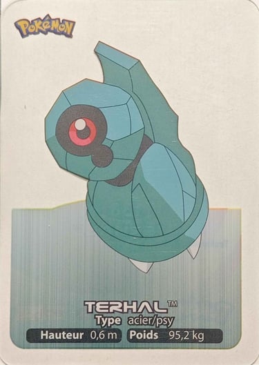 138 Terhal Lamincards Pokémon série 3