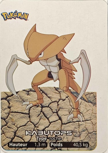 141 Kabutops Lamincards Pokémon série 1