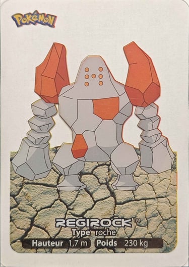 141 Regirock Lamincards Pokémon série 3