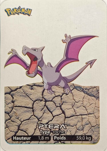 142 Ptera Lamincards Pokémon série 1