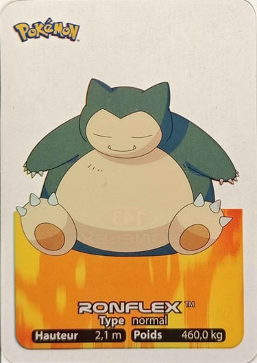 143 Ronflex Lamincards Pokémon série 1
